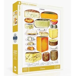 New York Puzzle Company Cheese 500 Piece Jigsaw Puzzle